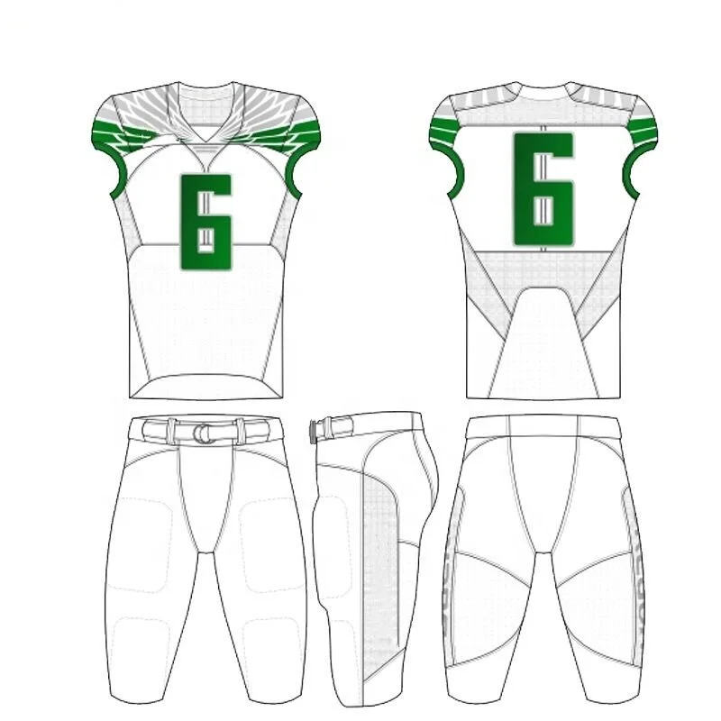 Custom Logo Name American Jersey Sublimation American Football Top Jerseys Breathable Practice Train Pants