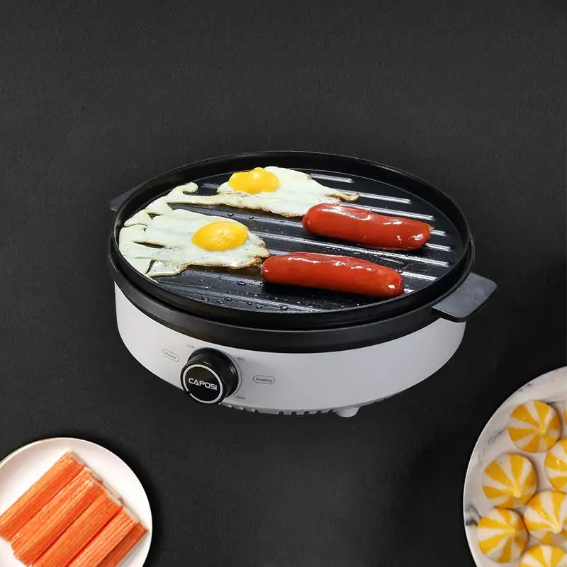 Shiren Non stick Electric BBQ grill pan Indoor Smokeless grill hotpot  electric 1300W