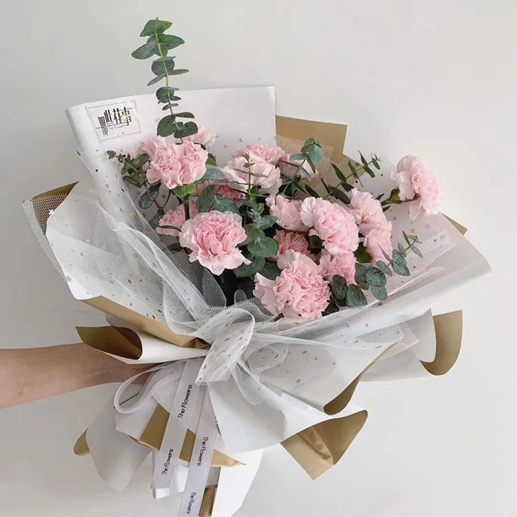 New package flower mesh wild bouquet bouquet yarn flower shop flower packaging materials gift wrapping paper material