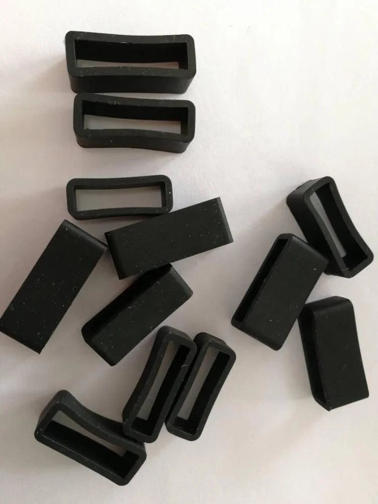 black custom replacement silicone rubber watch strap loop, 12mm,14 mm, 16mm, 18mm,19mm,20mm,21mm,22mm,24mm,26mm