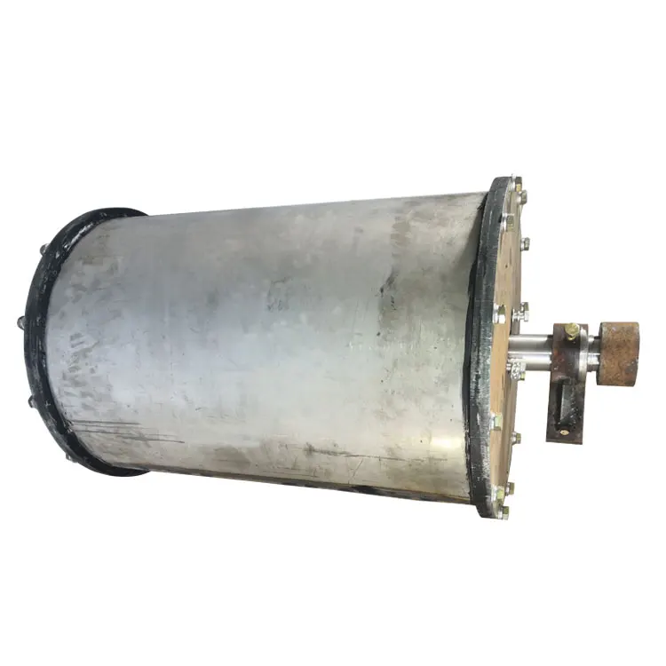 Working video of special equipment for strong magnetic iron removal permanent magnet roller pulley