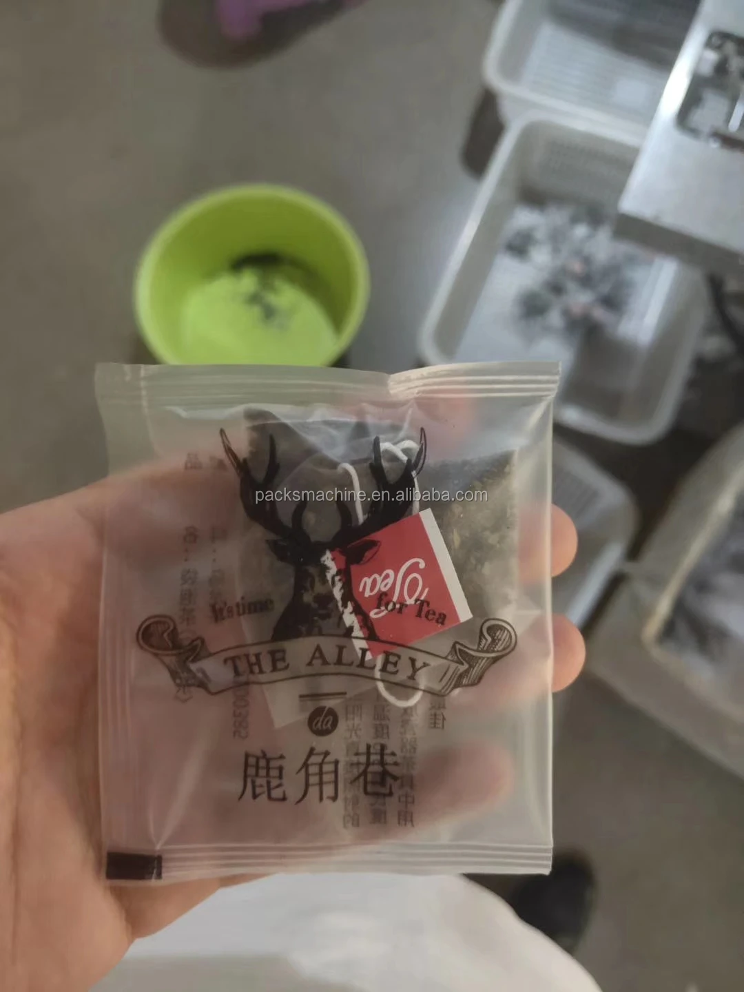 automatic triangle shape nylon tea bag packing machine