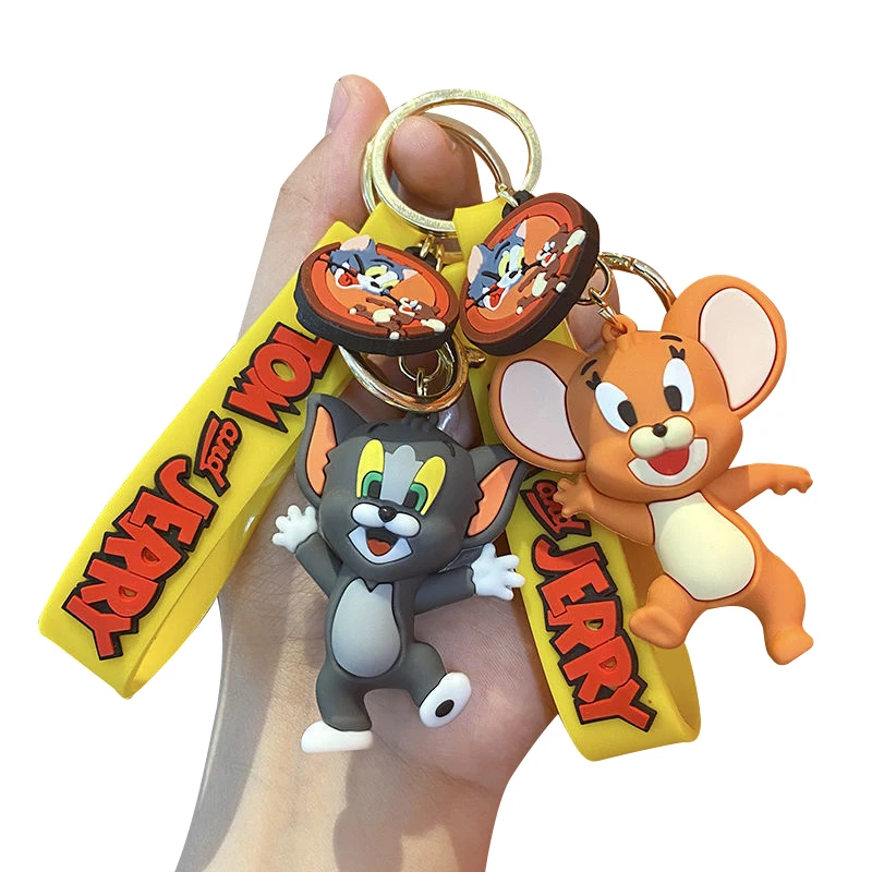 High Quality 3D Soft PVC Rubber Keychain Cute Cartoon Key Chain