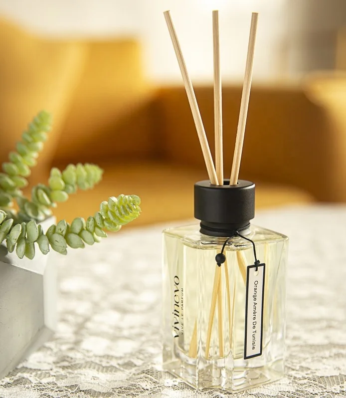 Lonkoom reed diffuser home fragrance and car perfume diffuser 100ml