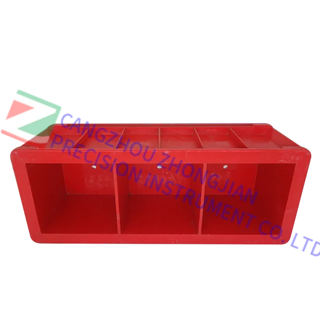 150*150*150mm red Glass fiber reinforced plastic Concrete Cube Test Mould Brick