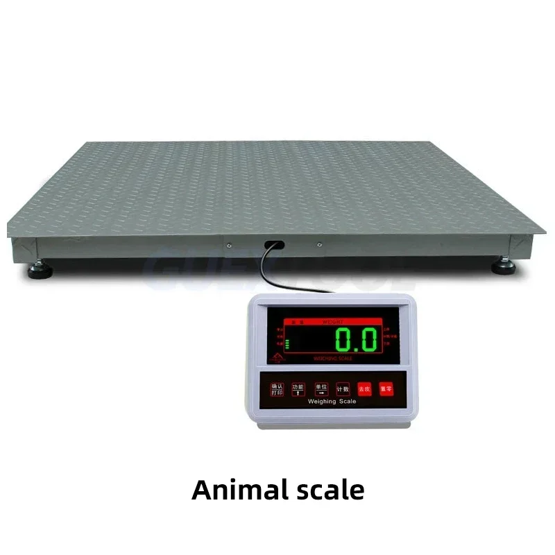 0-3 Tons Industrial Weighing Scale High-precision Animal Weighing Scale Floor Scales Digital Portable Livestock Weighbridge