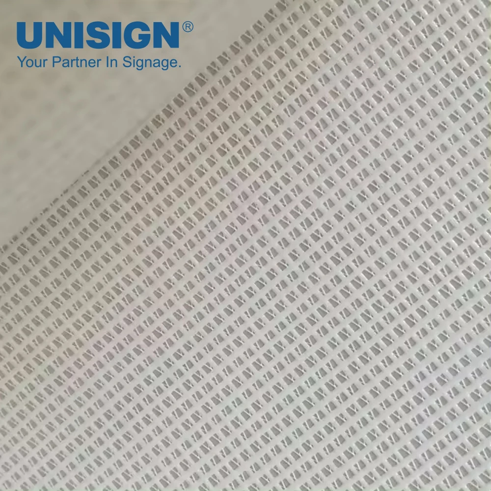 340gsm 10oz Polyester Mesh Banner Material PVC Vinyl Mesh Banner Outdoor with Liner