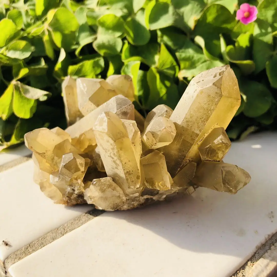 
Wholesale high quality Citrine Smoky Quartz Cluster Natural Citrine Cluster For Decoration 