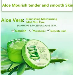 Wholesale  Organic Beauty Moisturizer Whitening  Gentle Nourishment  Brightening 92% Aloe Vera Gel  Face Cream