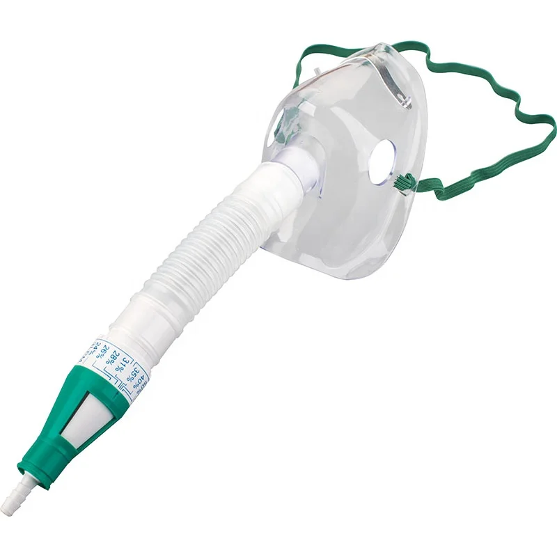 China Hot Sale Different Sizes Oxygen Venturi Mask Kit Breathing Adjustable Venturi Mask