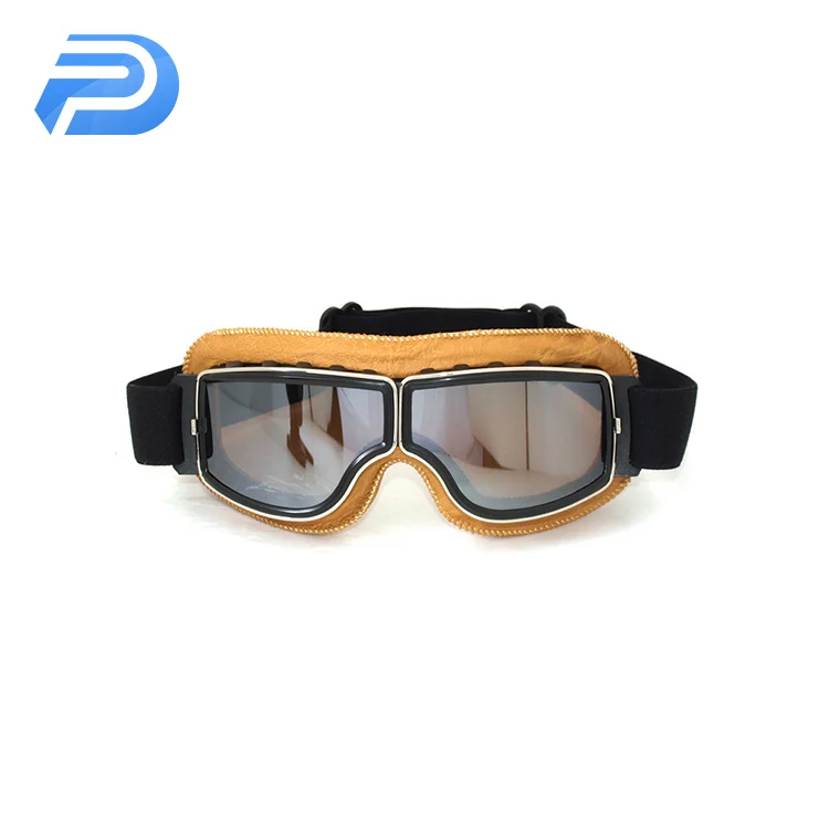 
Classic Motorcycle Goggles Vintage Glasses for Harley Pilot Steampunk ATV Bike Helmet 