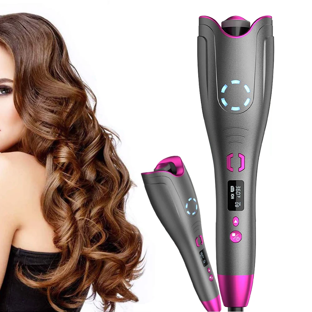 Hot Selling Private Label Electric Auto Rotating Curling Iron Smart Automatic Hair Curler Iron Multi-Function Salon Curling Hair