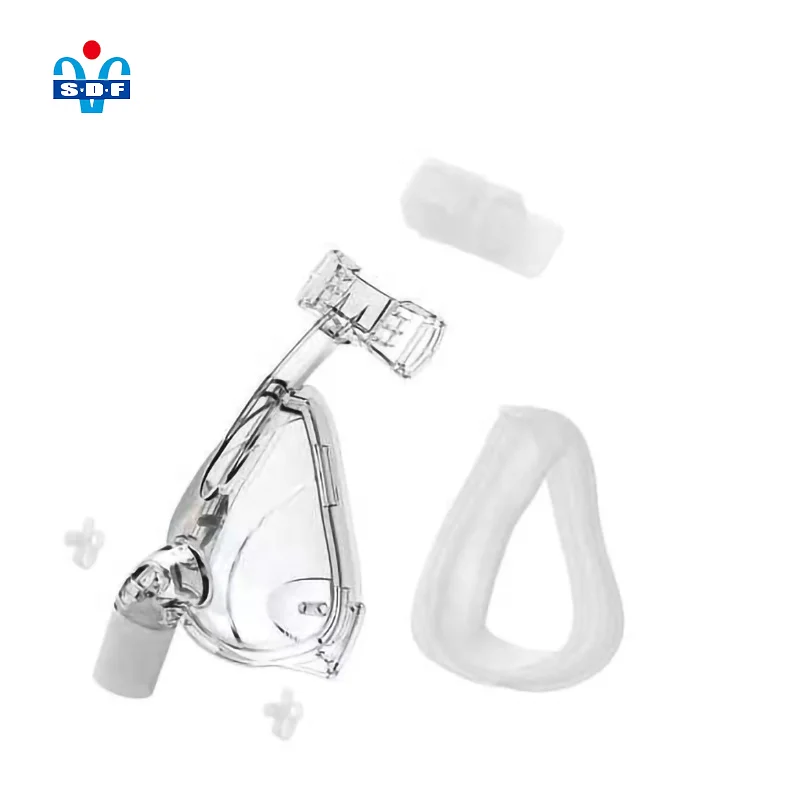 High Quality Respiratory CPAP Mask Mouth and Nose Medical Silicone BPAP Breathing Mask