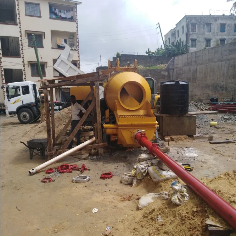 Advanced Designed cement mini concrete pump and mixer price/concrete mixer and concrete pump for construction works