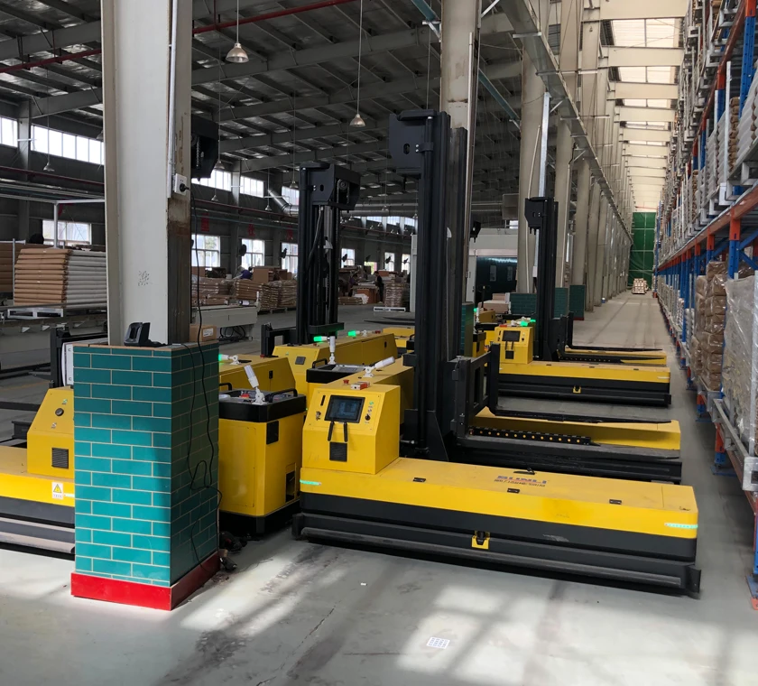 6 Meters Lifting-up 1500KG Capacity QR Code Navigation Automated Guided Vehicle(agv) for Warehouse Handling Provided 3 Years
