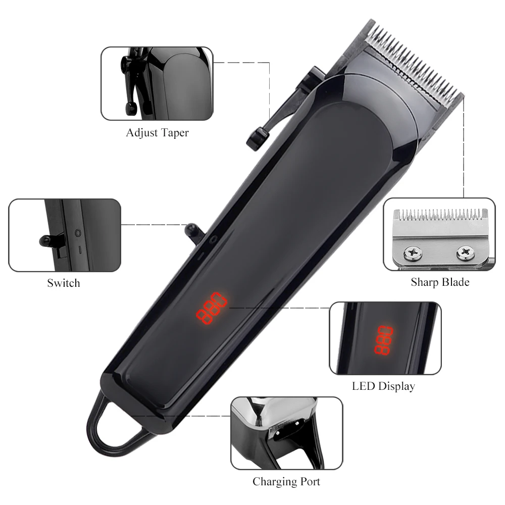 2021 Chinese Style High-end Exquisite Household Convenient USB charging Adjustable tool head Hair Clipper