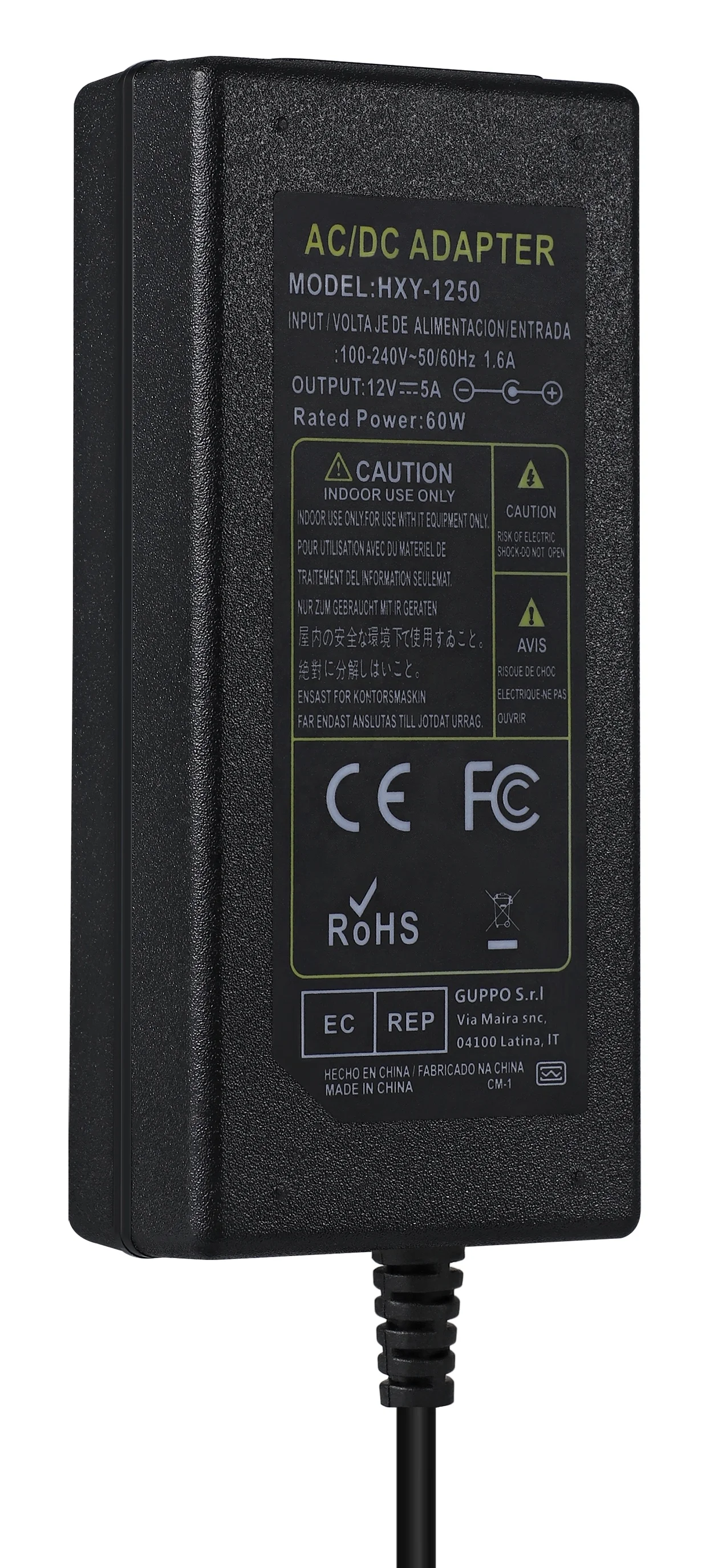 Ac dc jack power supply adapter desktop power adapter 12v ac adapter 12v 5a for LED Light