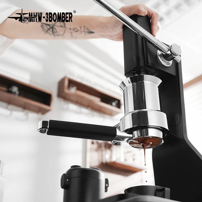MHW-3BOMBER 58mm Yu Series-Unibody Bottomless Portafilterfor Compatible with Lamarzocco/E61 SUS304 Handle