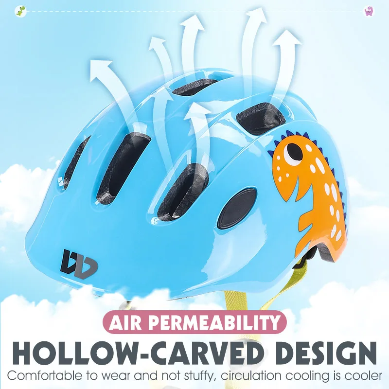 Велосипедный шлем WEST BIKING многоцветный дышащий Удобный ультралегкий прочный Регулируемый Встроенный складной для детей