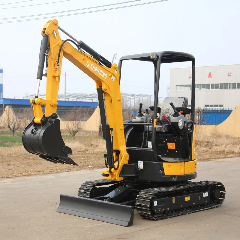 SHANDING EPA/EURO 5 Chinese used mini excavator 2ton 1ton 1.7 ton excavator cabin Compact Excavator mini digger for sale