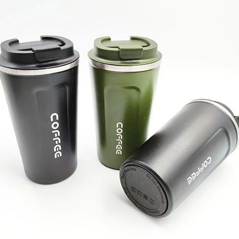 
380ml 510ml Eco-friendly Double Walled Stainless Steel Travel Coffee Mug Vacuum Insulated Reusable Coffee Cup 