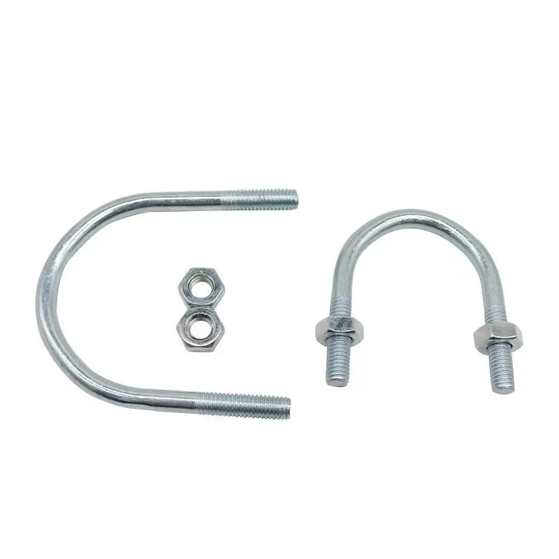 Hot sales tuercas y pernos  High strength carbon steel U-bolt Pipe clamp bolt  Galvanized U-shaped bolt customizable