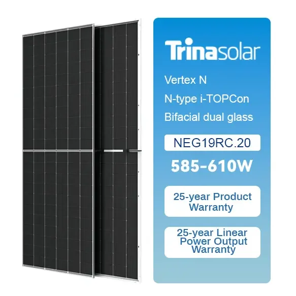 2024 TW Trina Tier 1 Brands 550W 600W 605W 610W 700W Half Cell PV Module Mono Solar Panel Factory Price