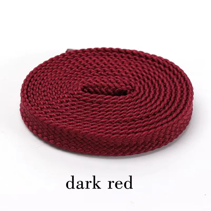 1cm wide Double Layer Polyester Laces Pure Color AF NK SB Dunks Flat Athletic Shoestring Casual Thick NB Sneaker Shoelaces