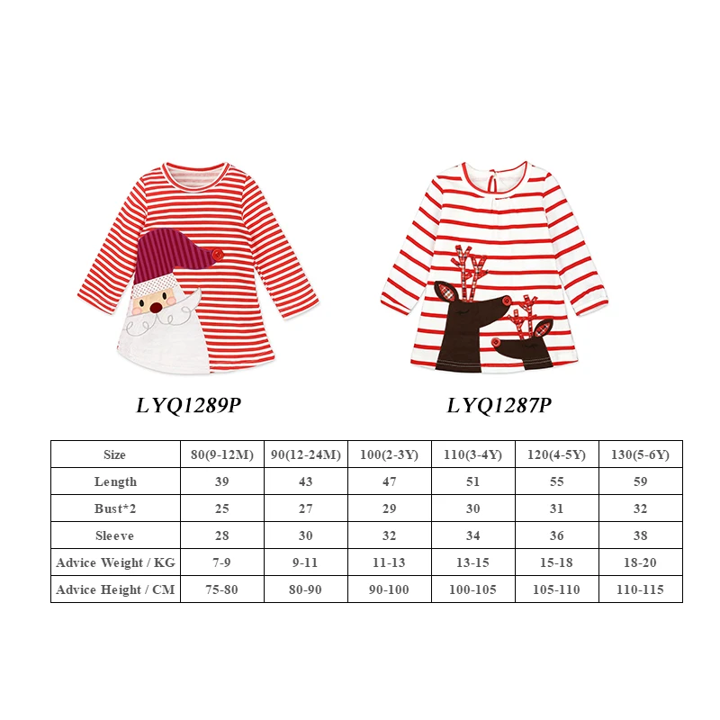 Toddler Kid Baby Girls Dress Christmas Clothes Deer Print Party Dresses Children Girl Costume