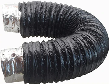 High quality White, Black, Silver flexible soundproof air duct for reducing noise