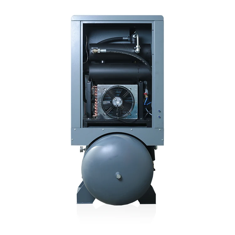  Прямой привод 11kW 15 hp роторный 16 бар винтовой воздушный компрессор с осушителем воздуха и резервуаром интегрированные машины для лазерной