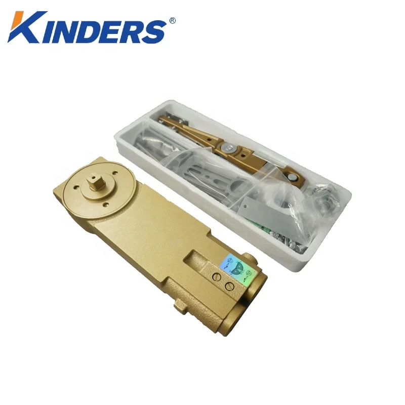 Overhead install floor spring frame door floor hinge wooden door double cylinder heavy duty 130kg