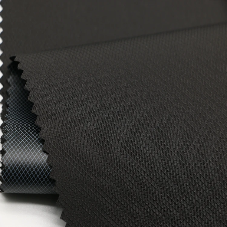 Diamond style jacquard pongee with print tpu membrane fabric