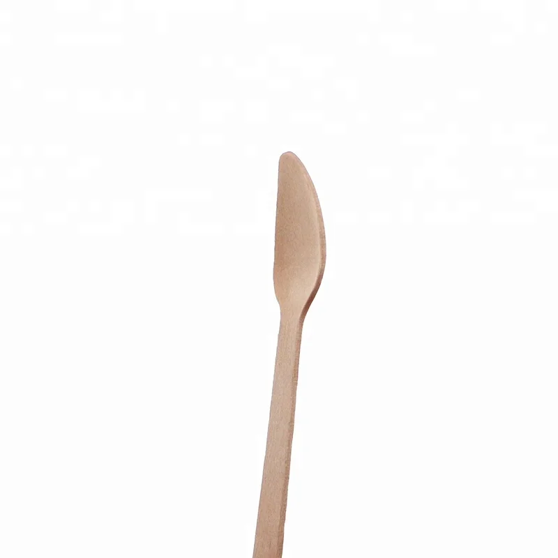 110mm 100% Natural Eco-friendly Hot Sale Biodegradable Mini Tasting Disposable Wooden Spoon