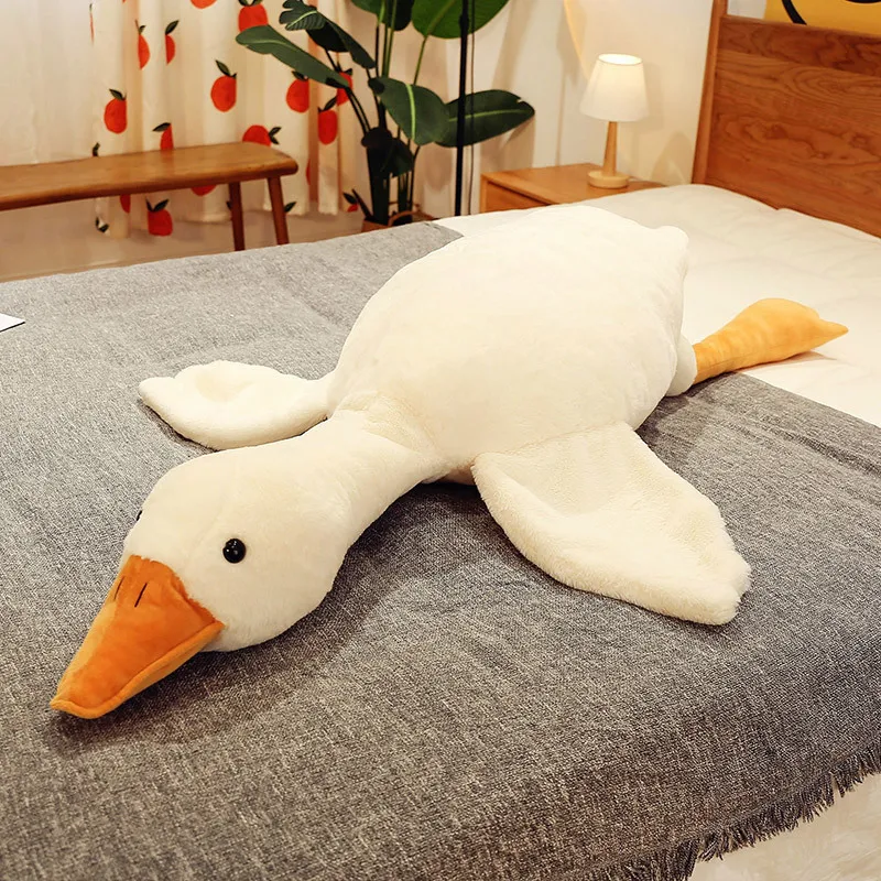 Wholesale popular selling Cute Big Goose Duck Doll Soft Stuffed Animal Sleeping Pillow Cushion Plush Toys Kids Animal Goose