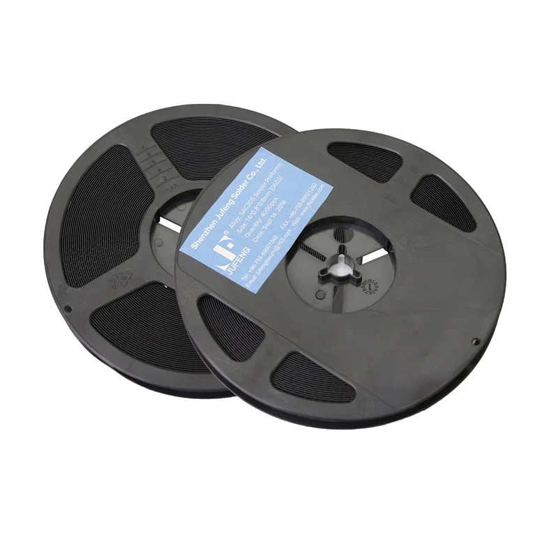 Серебряная антимональная паяльная Преформа SAC305 настраиваемая катушечная лента преформы для пайки