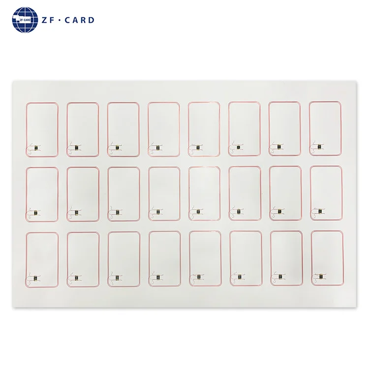 Заводская 13 56 mhz MIFARE(R) Классический 1K Prelam Rfid инкрустированный лист NFC Антенна RFID prelam для карт