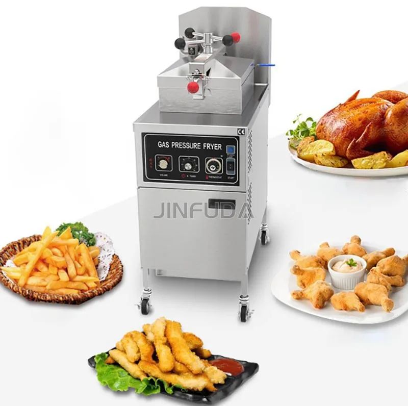 Commercial Electric Gas Oil Open Used Kfc Fried Cooker Chicken Express Deep High Pressure Fryers Machine For