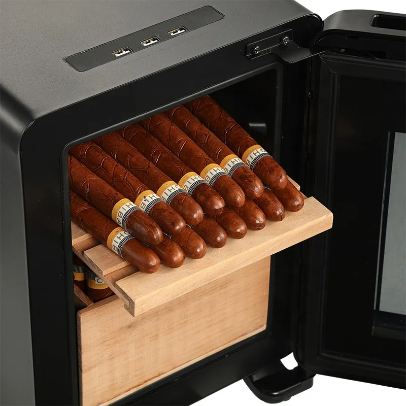 Hot On Amazon Automatic Thermoelectric Electronic Cigar Display Rack Clear Fridge Humidor