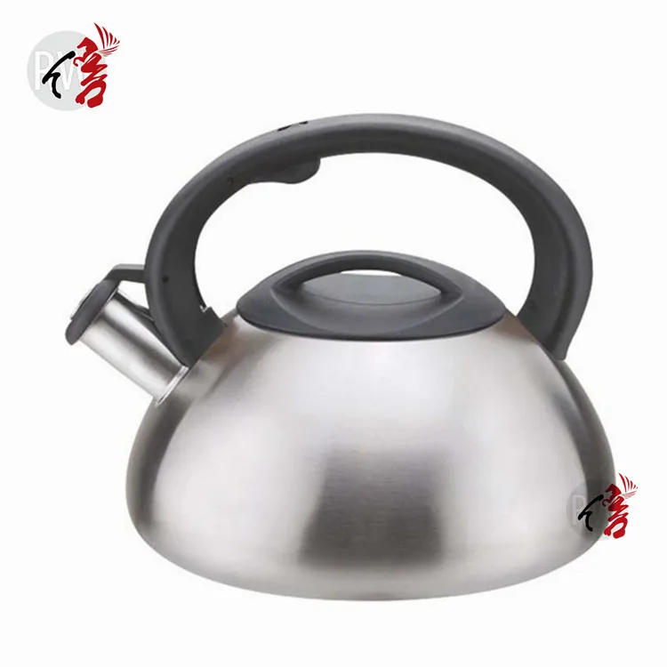 Kettle for all Stove Top Whistling Teapot oval shape 3.2 Quart Food-Grade Type 304 Whistling Tea Kettle with Push Button