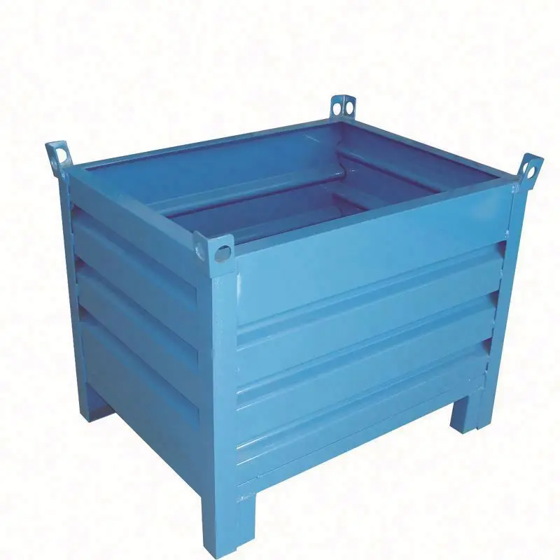 heavy duty industrial heavy steel pallet box metal welding steel gitterbox with high quality