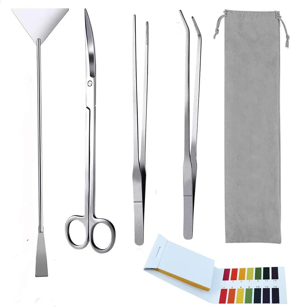 Fish Tank Stainless Steel plants tool plant Aquarium Aquascape tools kits