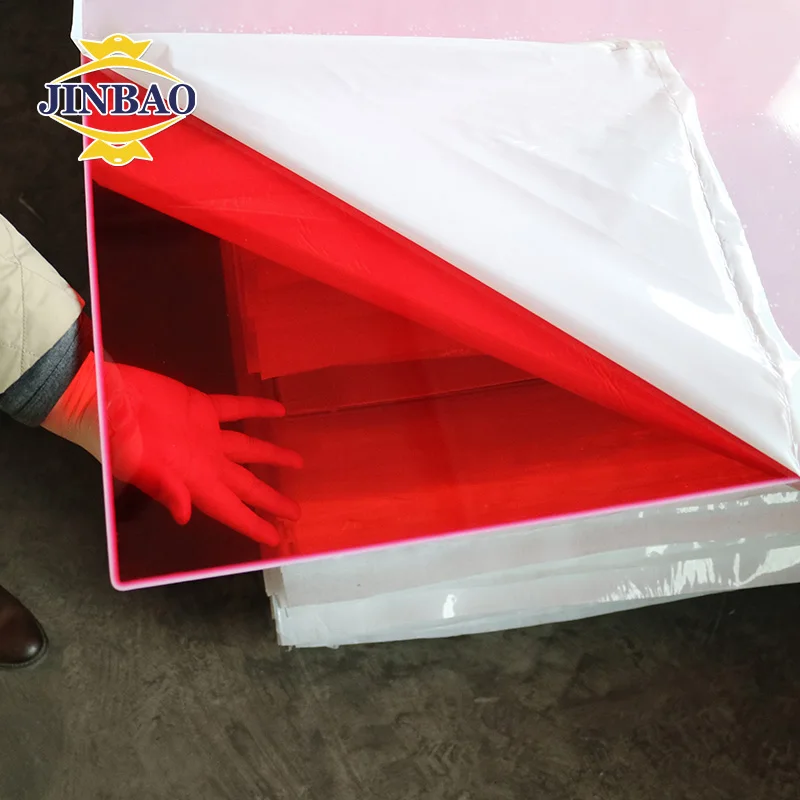JINBAO factory in china raw materials 1220*2440 2mm 4mm 6mm color and clear cast acrylic sheet
