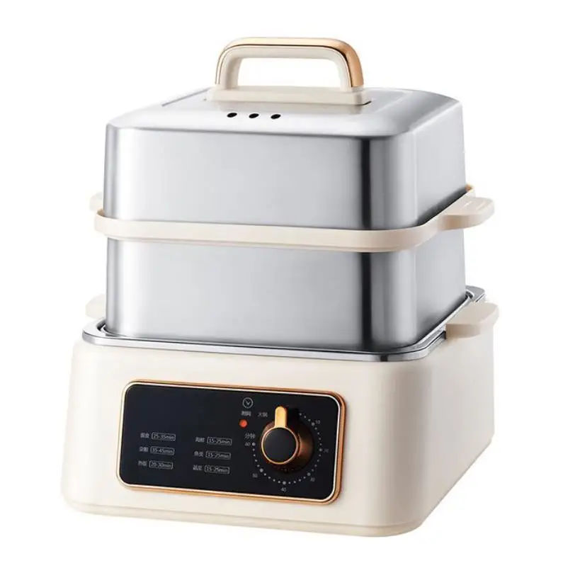 Manufacture Large Electric Food Cooker Steamer Hot Convenient Multifunction Kitchen Breakfast Food Steamer Electric Glass