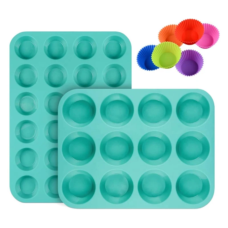 Wholesale 12 Cup Silicone  Half sphere Silicon Cake Moulds 3D Silicone Cake Molds