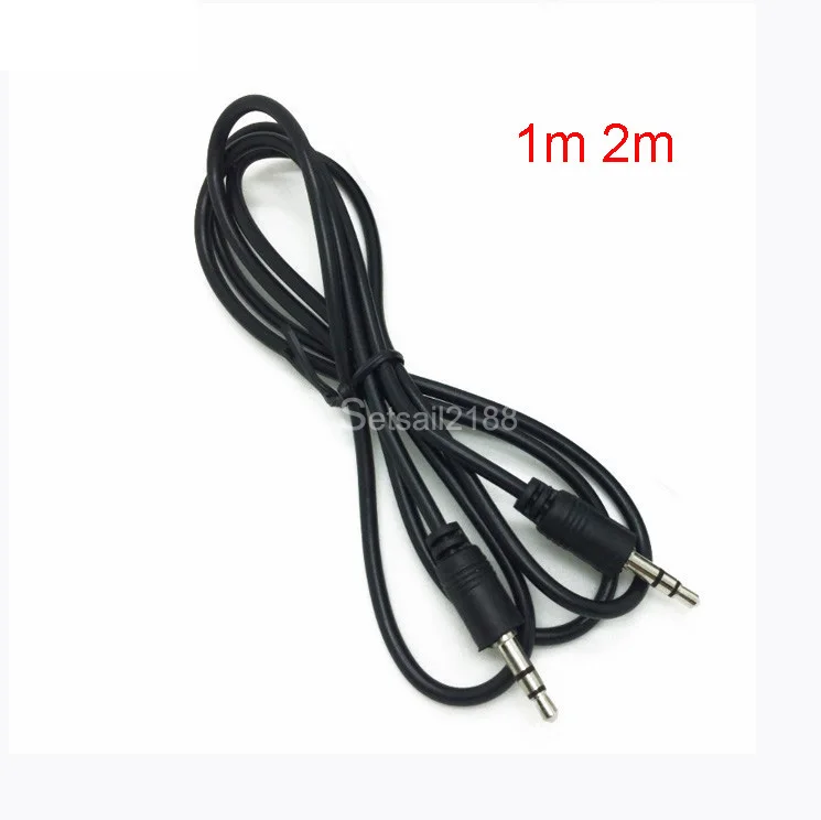 3.5mm jack Aux Cable Male to Male Audio Headphone Cable Line 3.5mm 1m 2m For phone MP3/MP4 Headphone Speaker