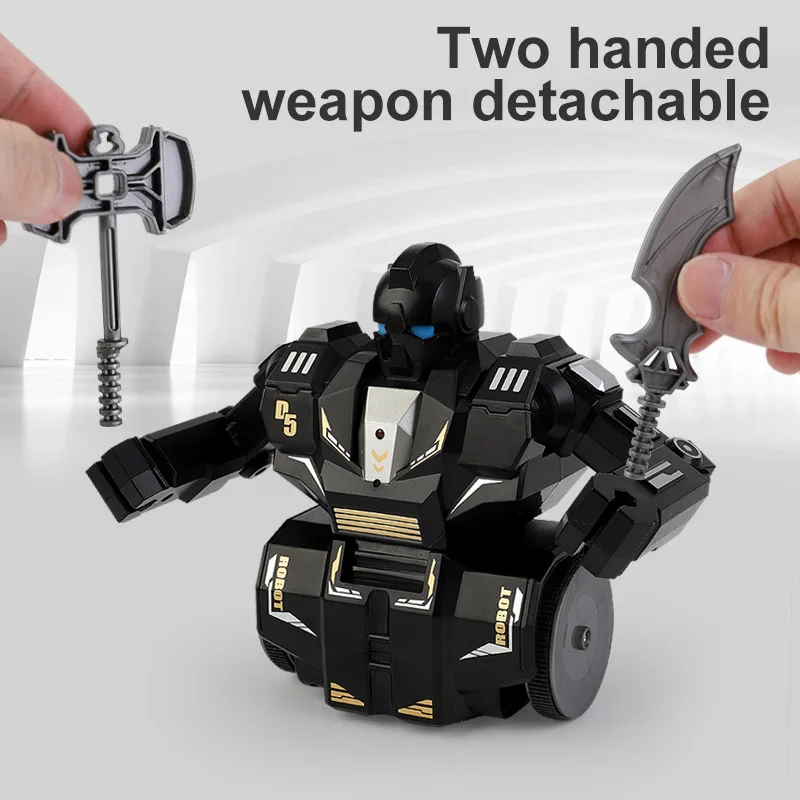 Balin Hot Selling 360 Degree Rotating 2.4G RC Robot 2 IN 1 Rc Battle Robot Kid Interactive Toys Fighting Robot