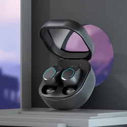 New M21 Wireless earbuds Bluetooth Headphones 5.2 TWS Mini High Appearance Translucent Bluetooth In ear style LED Headphones
