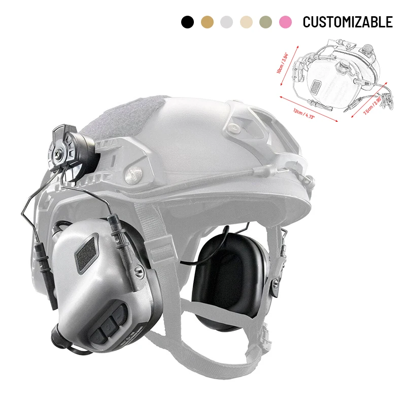 Zennison Tactical Headphones Communication Headset Earphone Earmuff Anti Noise Interference for Tactical Headphones