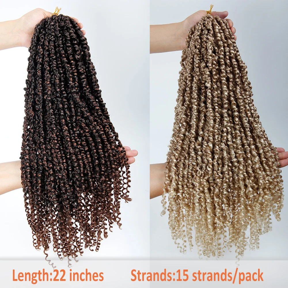 
passion twist crochet hair 22 inches braiding hair for women wholesale synthetic crochet braid hair 